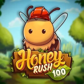 Honey Rush 100 online game logo by Play'n GO on astromaniacasino.si