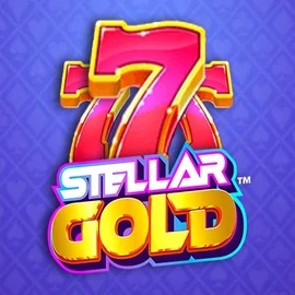 Stellar Gold logo by Snowborn Games Astromania Casino